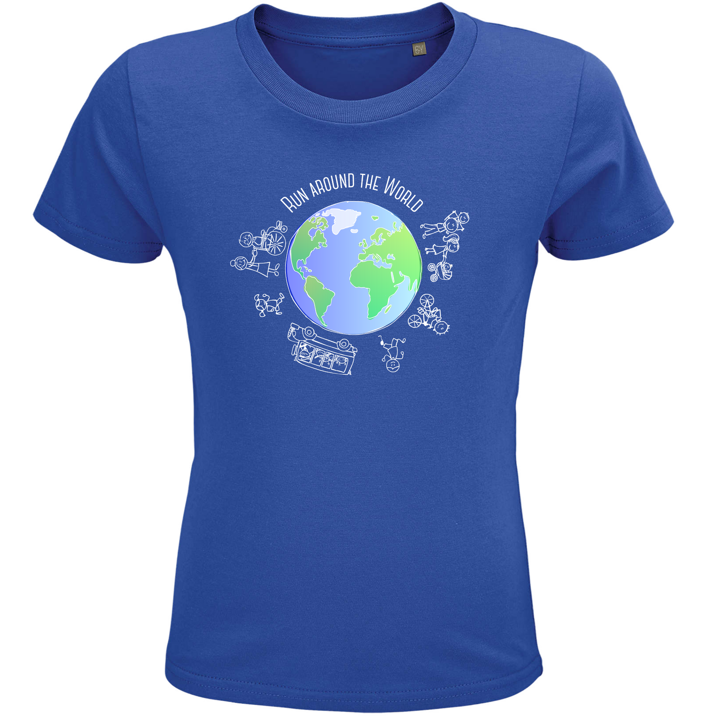 Lauf um die Welt - Kindershirt Premium