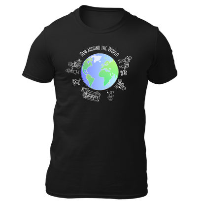 Lauf um die Welt - Unisex Shirt Premium