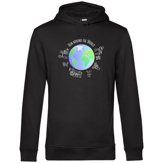 Lauf um die Welt - Unisex Hoodie Premium
