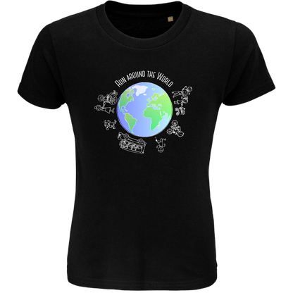 Lauf um die Welt - Kindershirt Premium