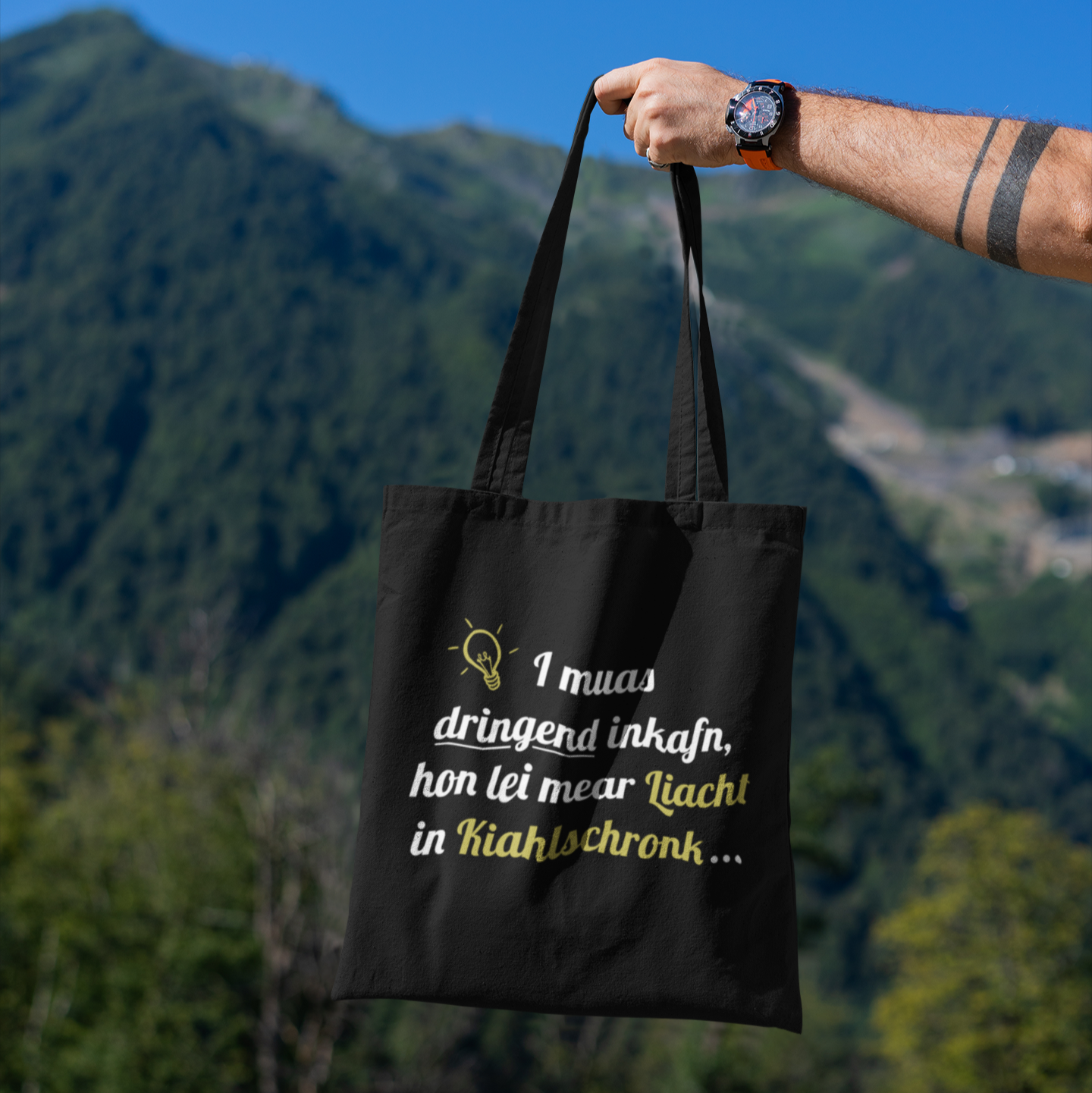I muas dringend inkafn - Stofftasche Premium