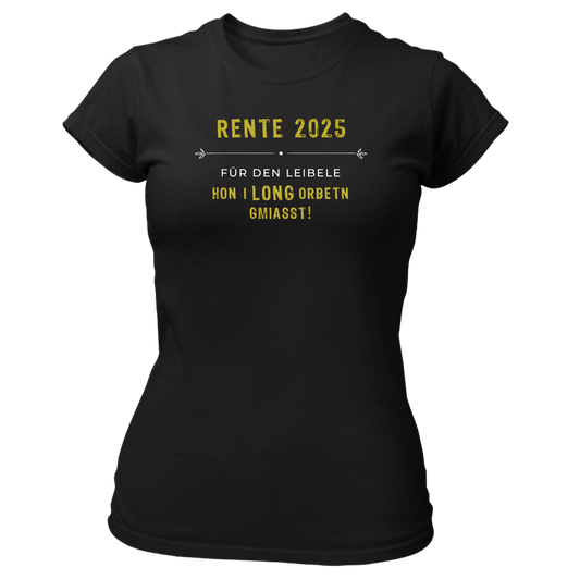 Rente 2025 - Damenshirt Premium