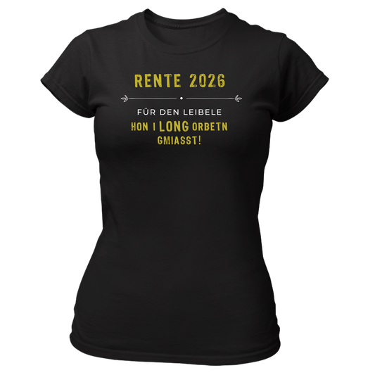 Rente 2026 - Damenshirt Premium