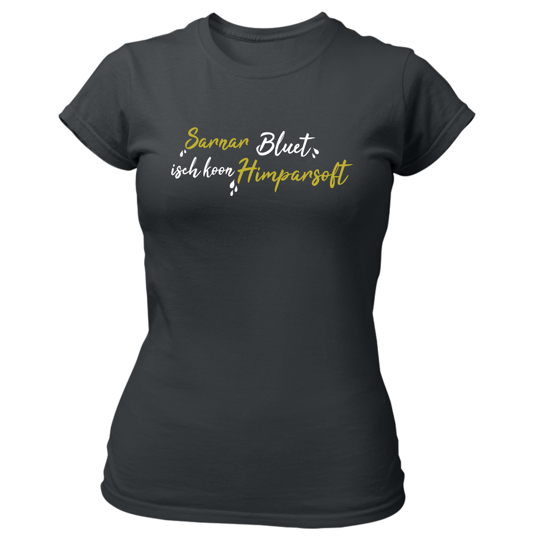 Sarnarbluet isch koon Himparsoft - Damen Shirt Bio - Grau / XS - Shirts & Tops