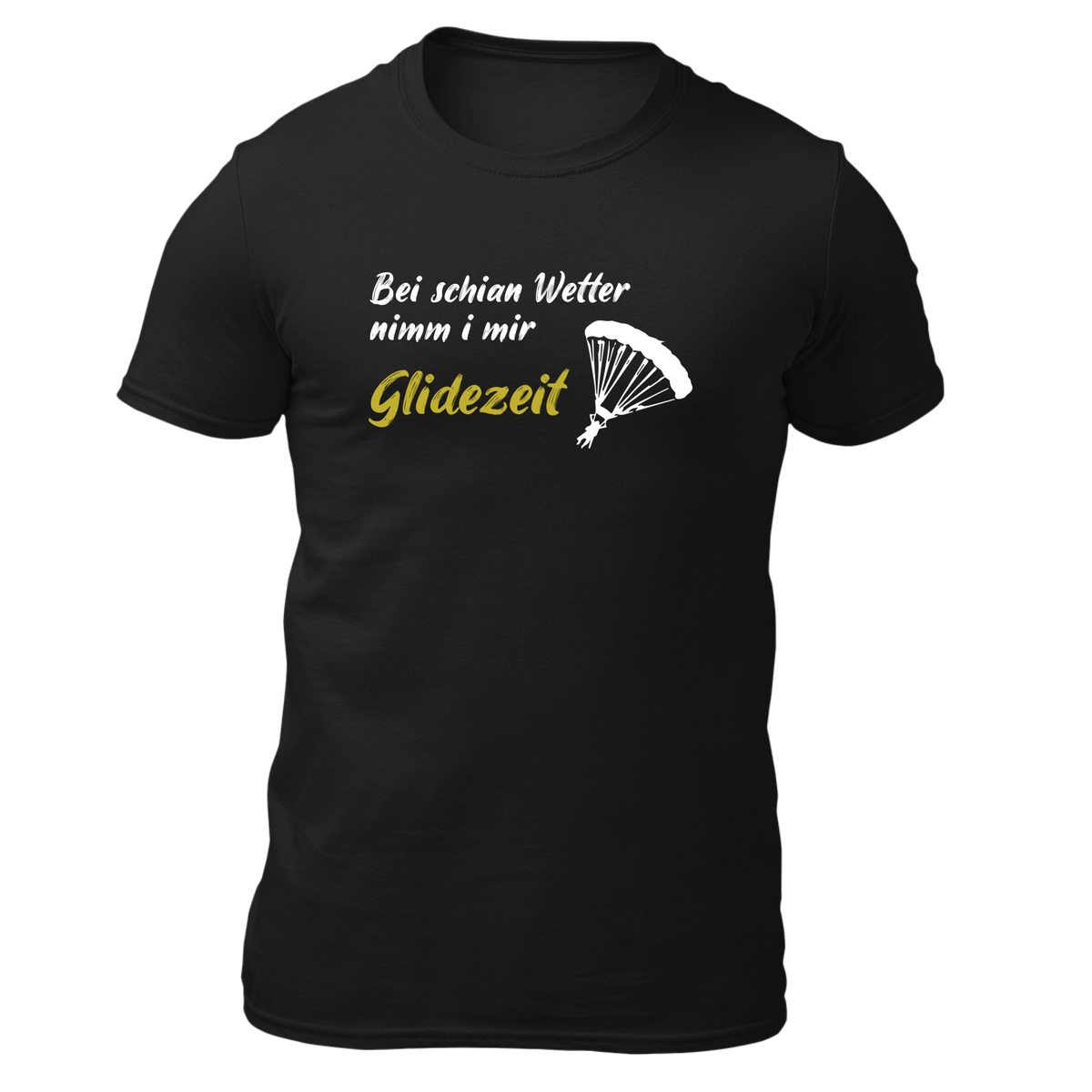 Glidezeit - Herren Shirt Bio - Schwarz / S - Shirts & Tops