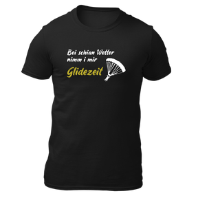 Glidezeit - Herren Shirt Bio - Schwarz / S - Shirts & Tops