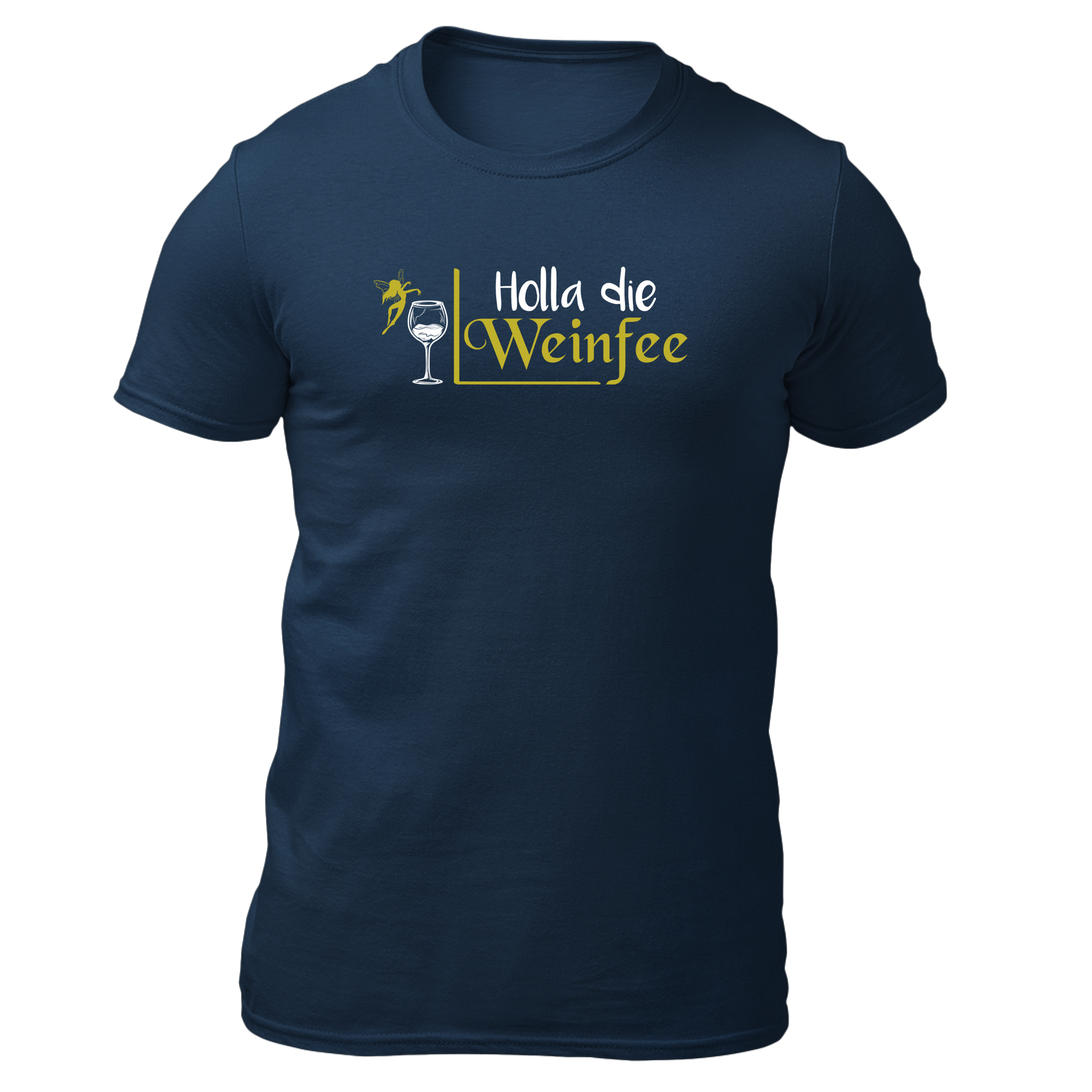 Holla die Weinfee - Herren Shirt Bio - Navy / S - Shirts & Tops