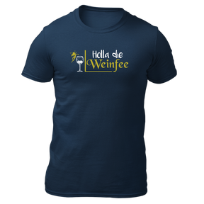 Holla die Weinfee - Herren Shirt Bio - Navy / S - Shirts & Tops