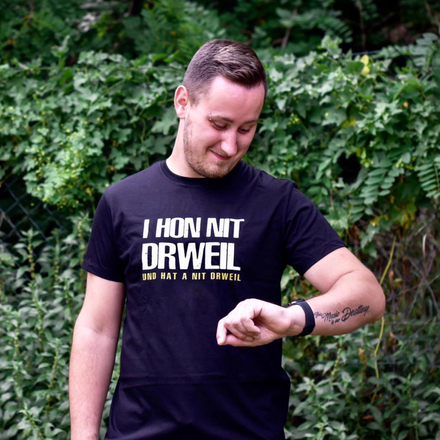I hon nit drweil und hat a nit drweil - Herren Shirt Bio - Shirts & Tops