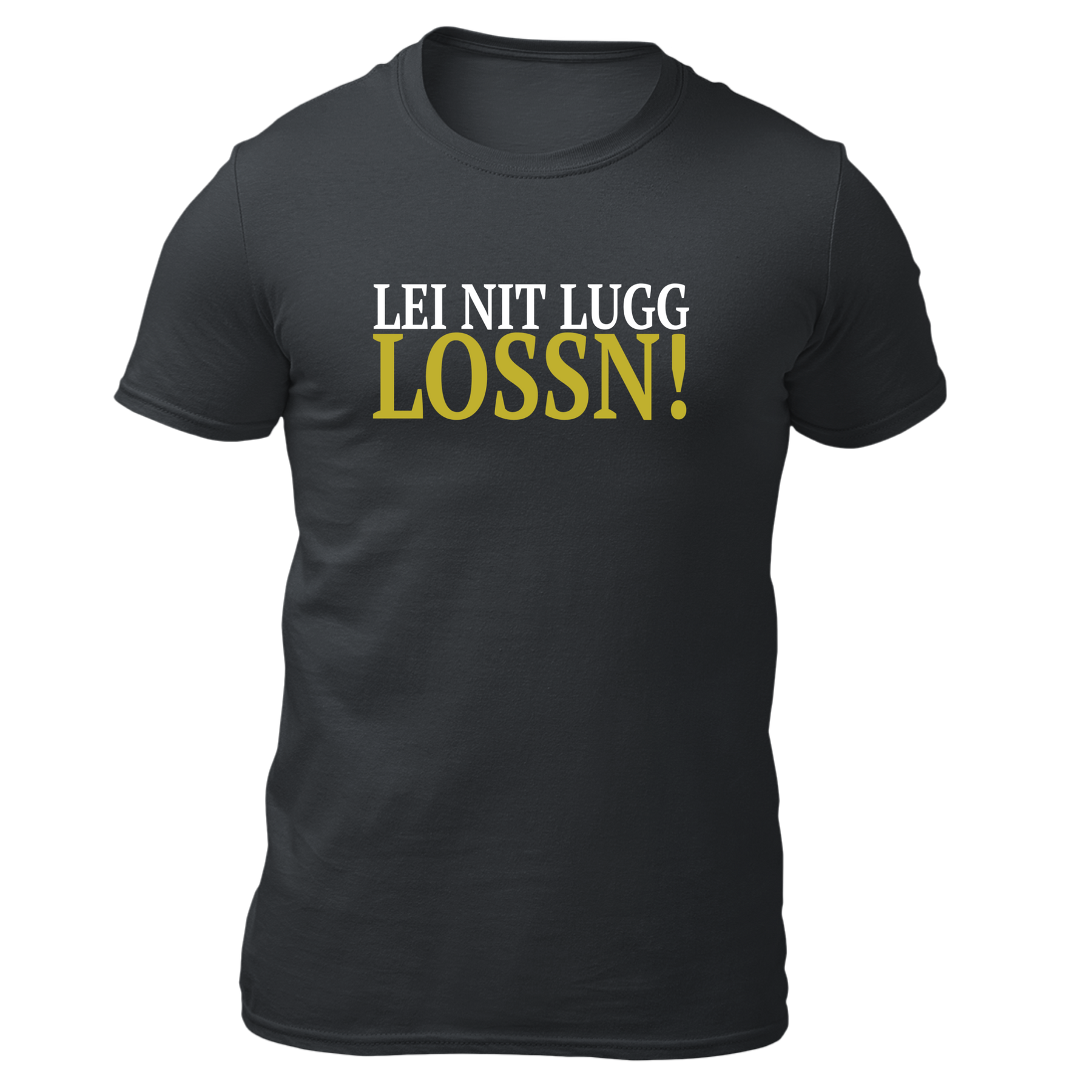 Lei nit lugg lossn - Herren Shirt Bio - Grau / S - Shirts & Tops