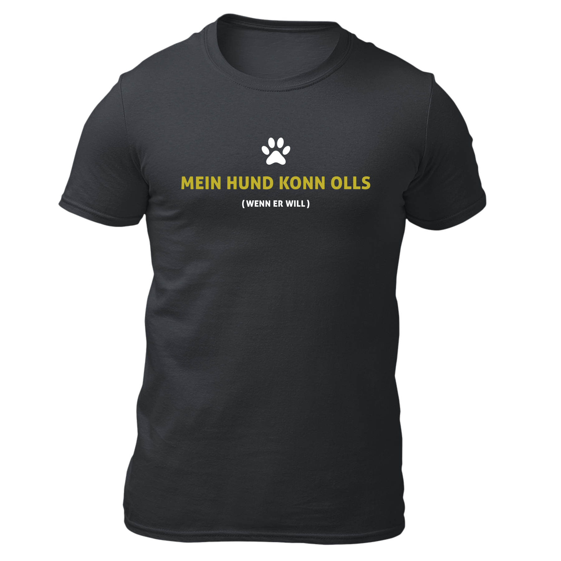 Mein Hund konn olls - Herren Shirt Bio - Grau / S - Shirts & Tops