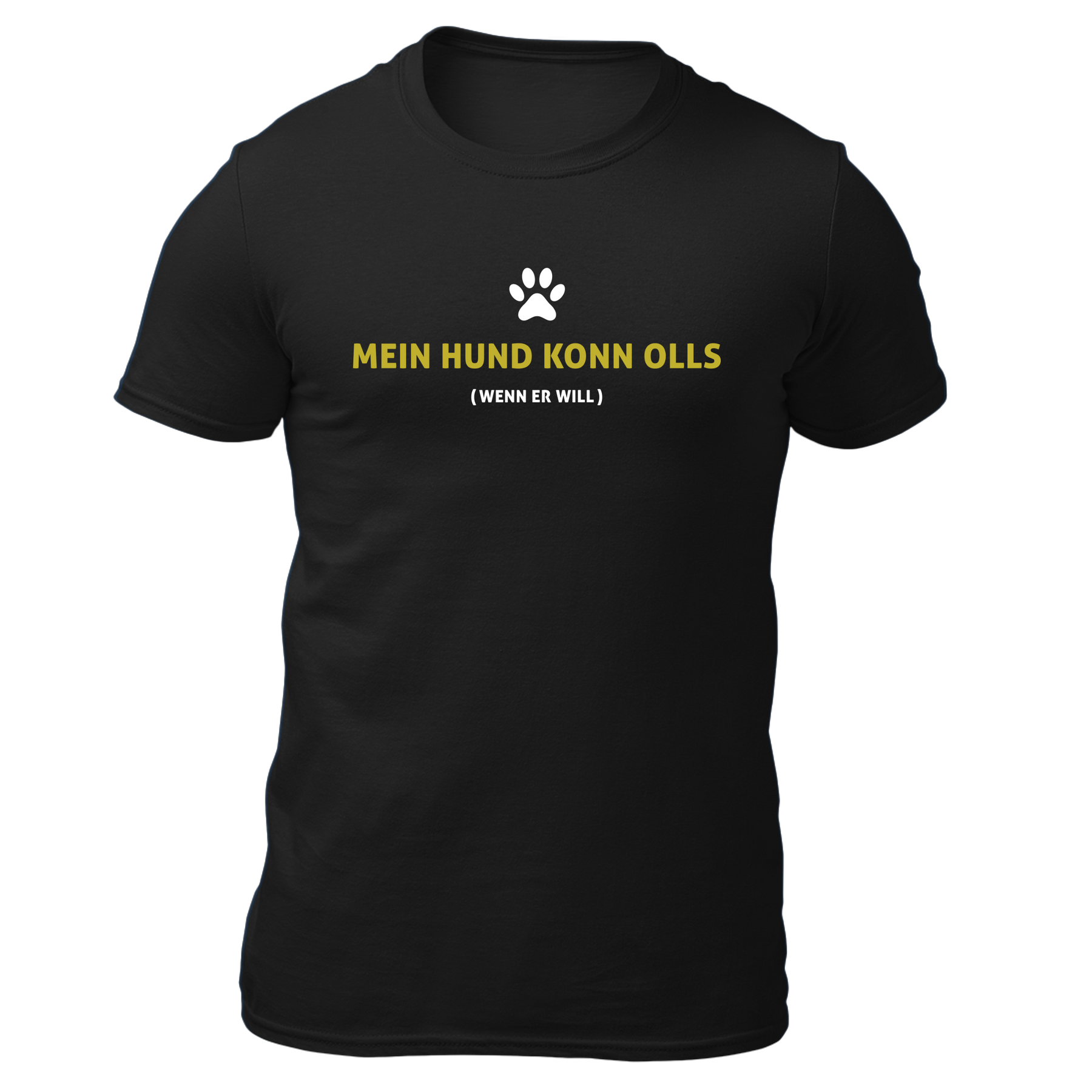Mein Hund konn olls - Herren Shirt Bio - Schwarz / S - Shirts & Tops