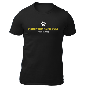 Mein Hund konn olls - Herren Shirt Bio - Schwarz / S - Shirts & Tops