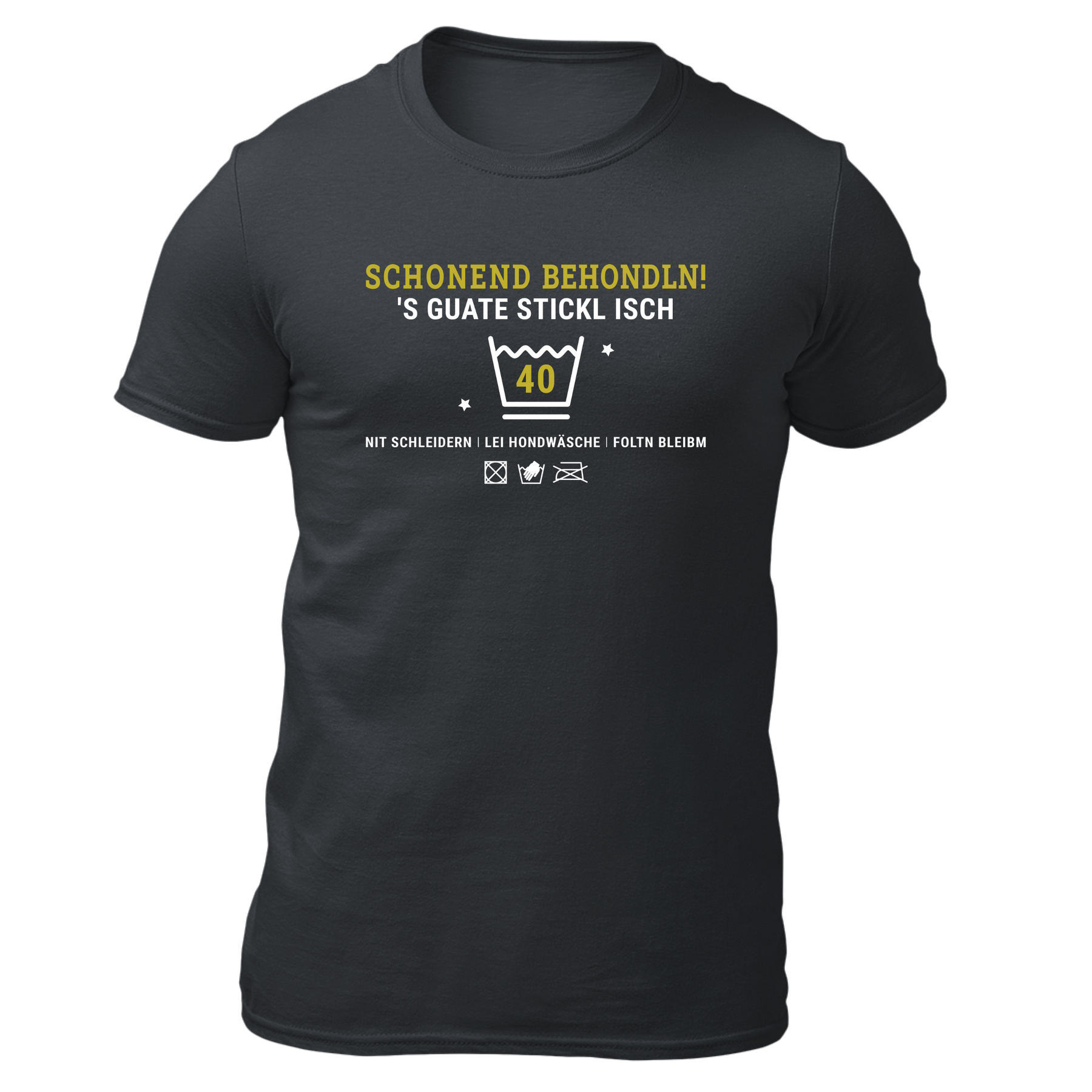 Schonend behondln 40 - Herren Shirt Bio - Grau / S - Shirts & Tops