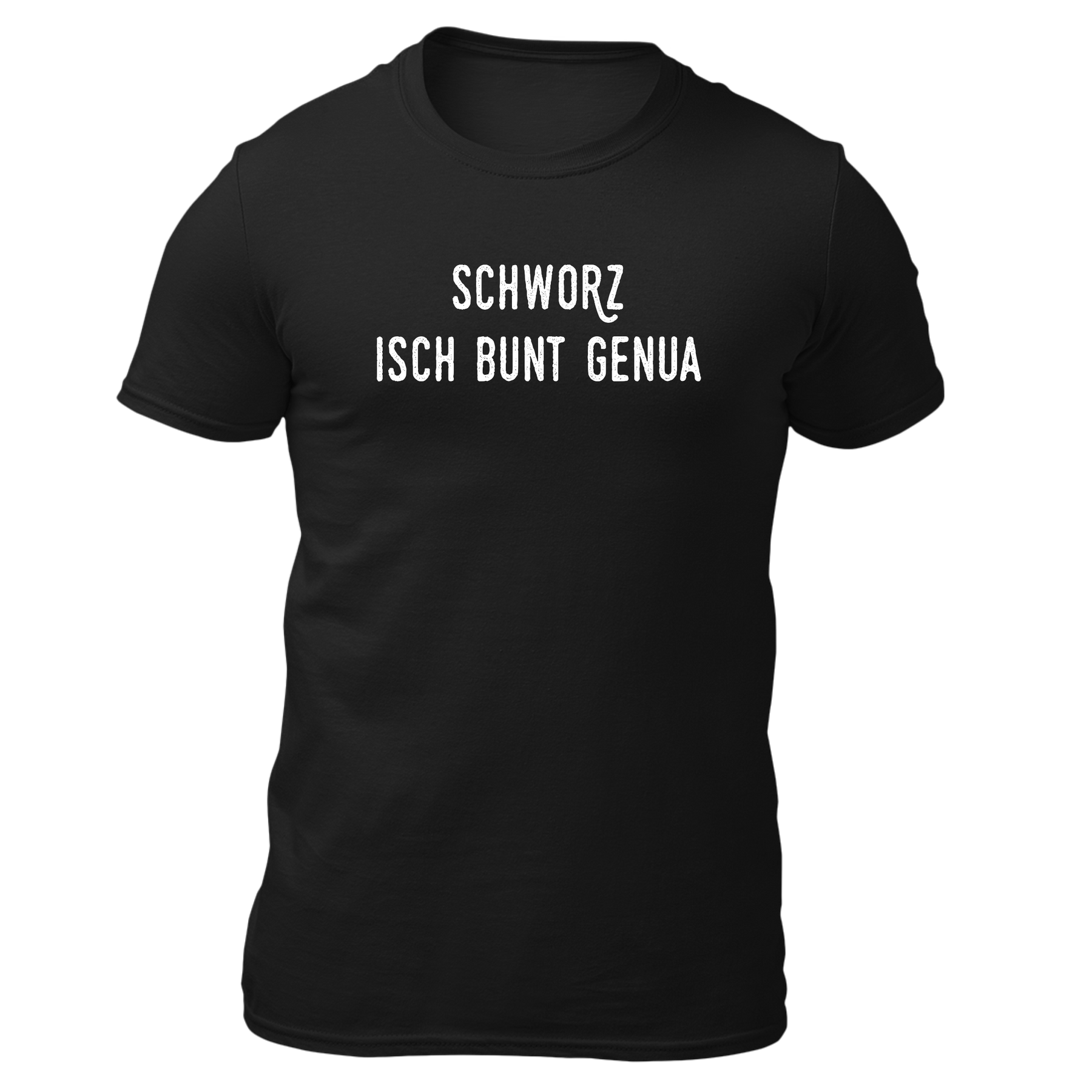 Schworz isch bunt genua - Herren Shirt Bio - Shirts & Tops
