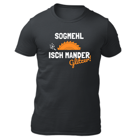Sogmehl isch Manderglitzer - Sägeblatt - Herren Shirt Bio - Grau / S - Shirts & Tops