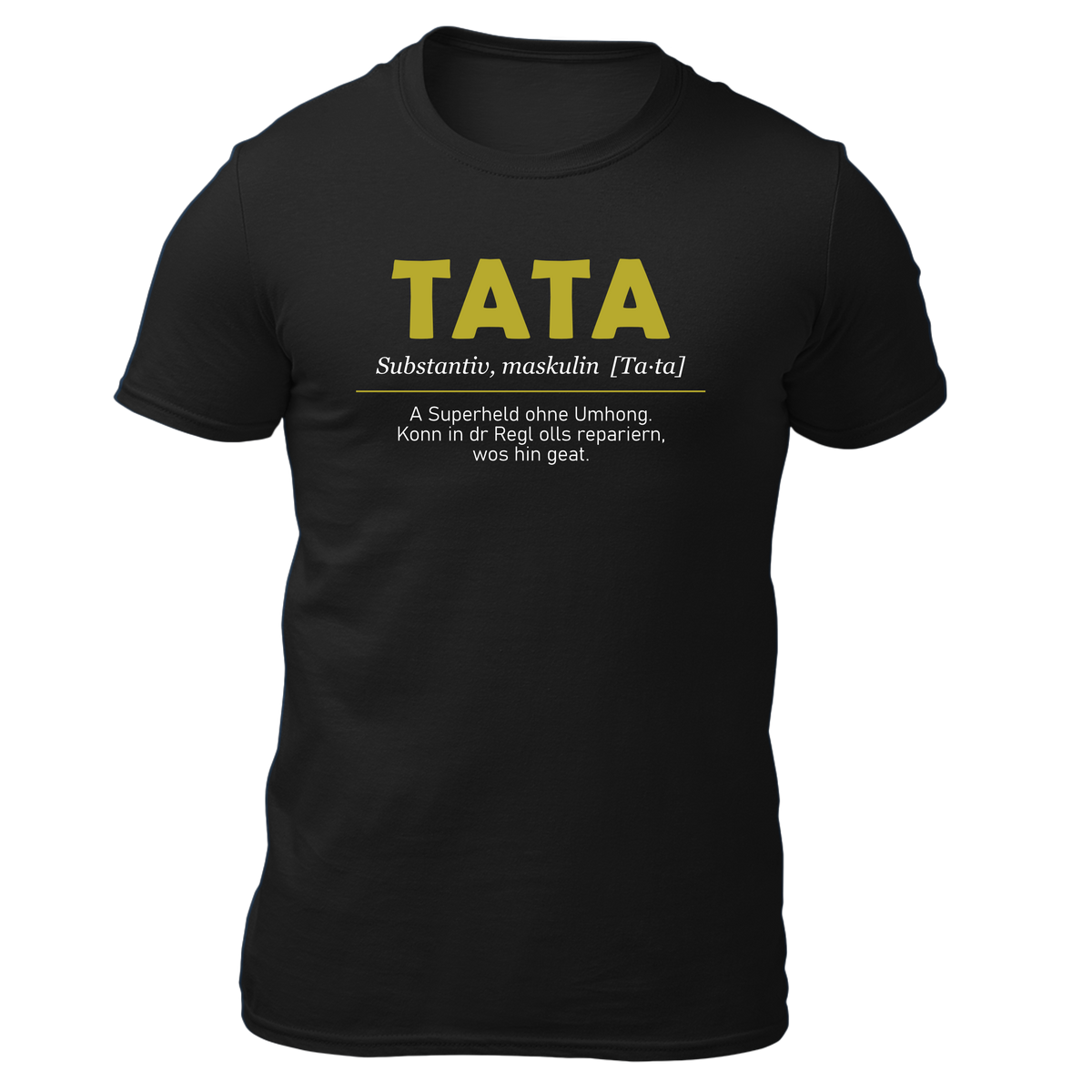 Tata - Herren Shirt Bio - Schwarz / S - Shirts & Tops