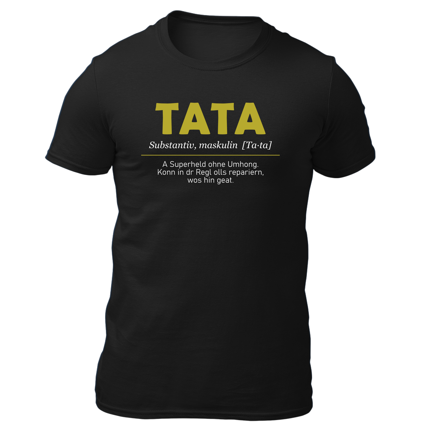 Tata - Herren Shirt Bio - Schwarz / S - Shirts & Tops