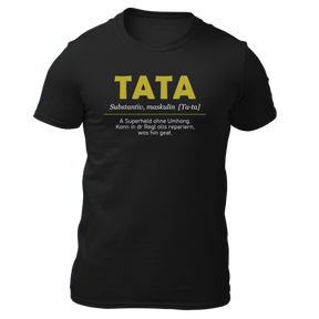 Tata - Herren Shirt Bio - Schwarz / S - Shirts & Tops