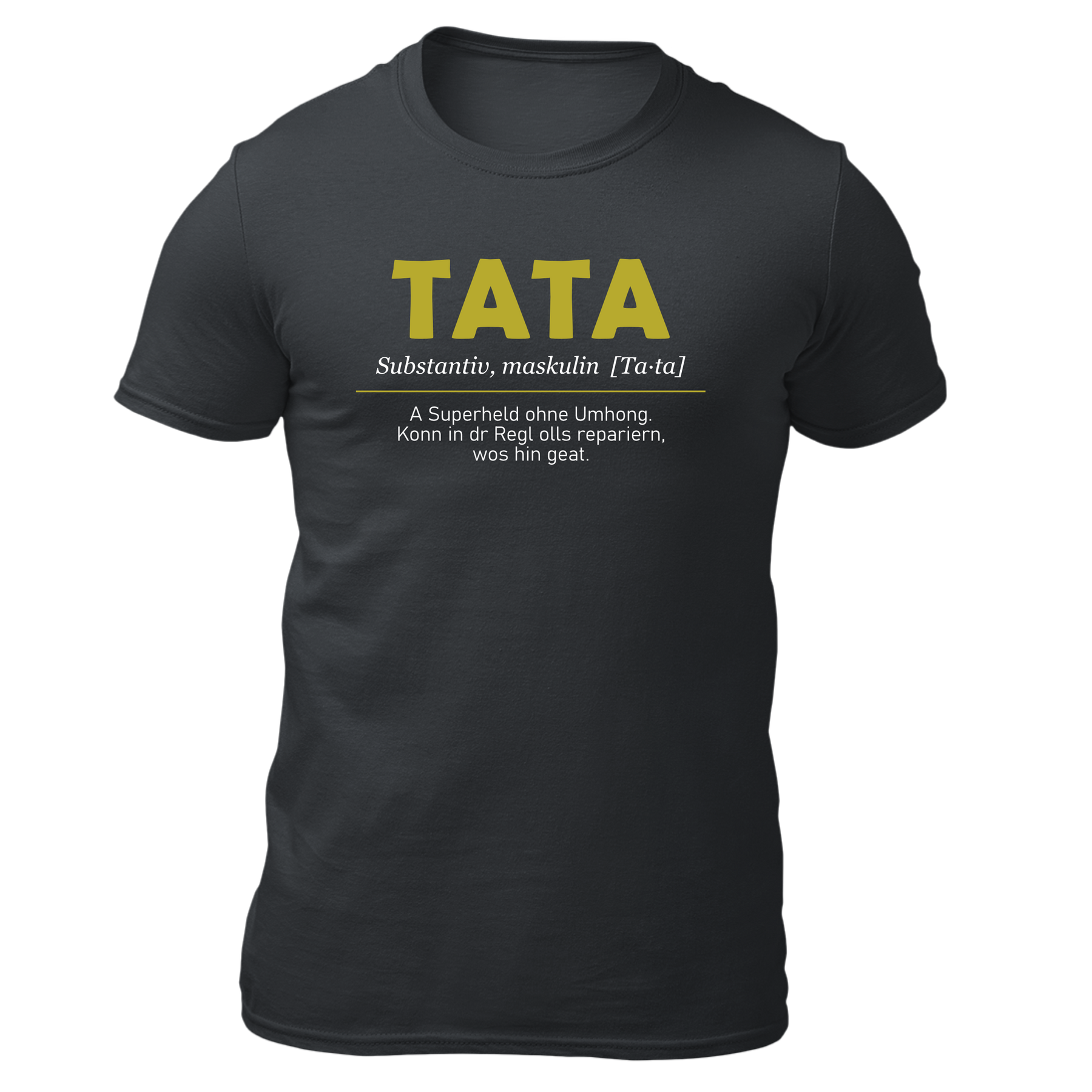 Tata - Herren Shirt Bio - Grau / S - Shirts & Tops