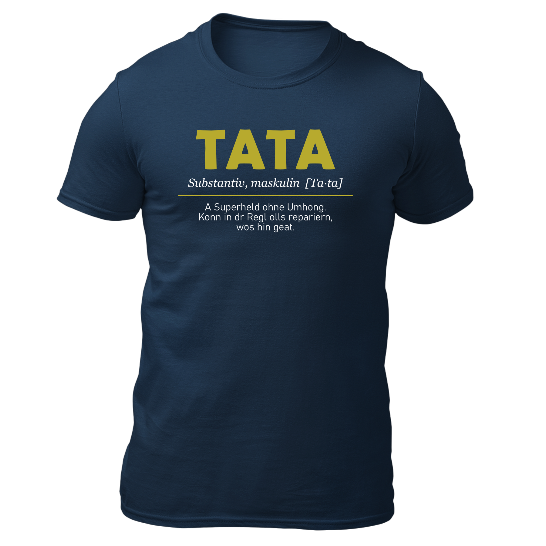 Tata - Herren Shirt Bio - Navy / S - Shirts & Tops