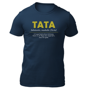 Tata - Herren Shirt Bio - Navy / S - Shirts & Tops