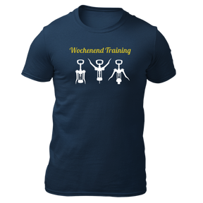 Wochenend Training - Herren Shirt Bio - Navy / S - Shirts & Tops
