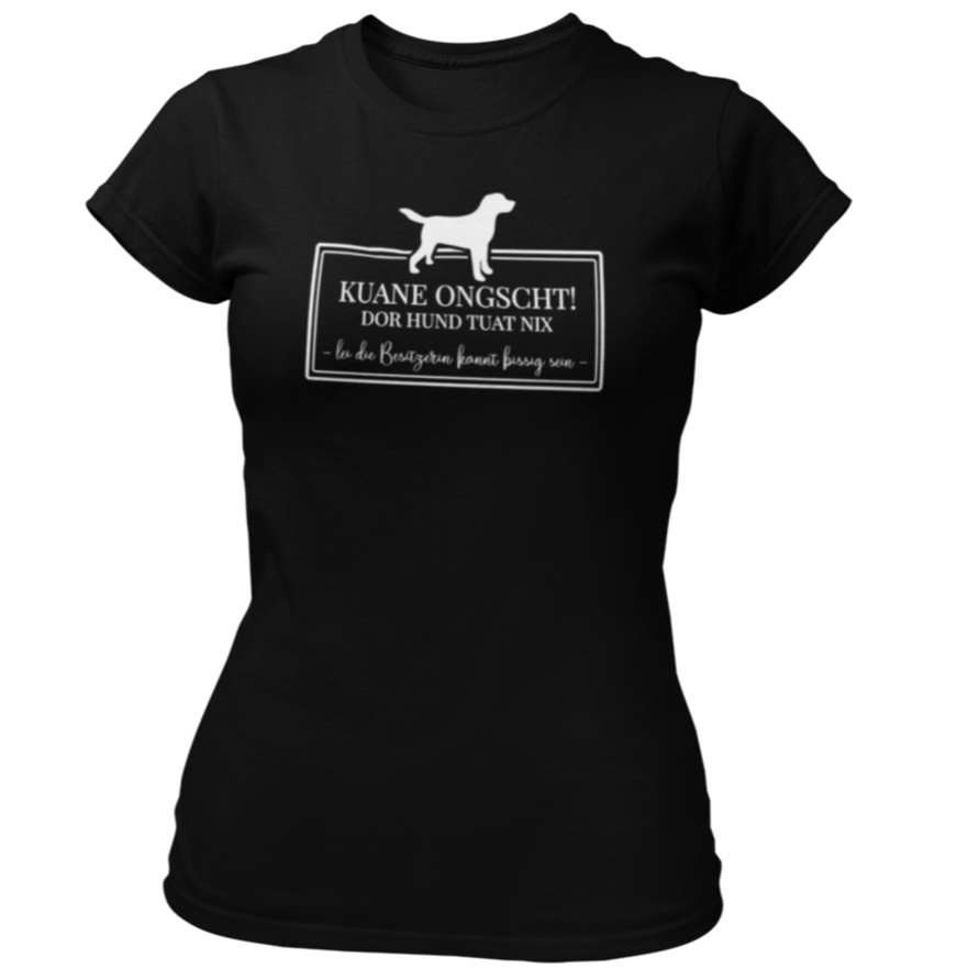 Hund - Damen Shirt Bio - XS / Schwarz - Shirts & Tops