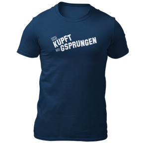 Kupft wia Gsprungen - Herren Shirt Bio - Navy / S - Shirts & Tops