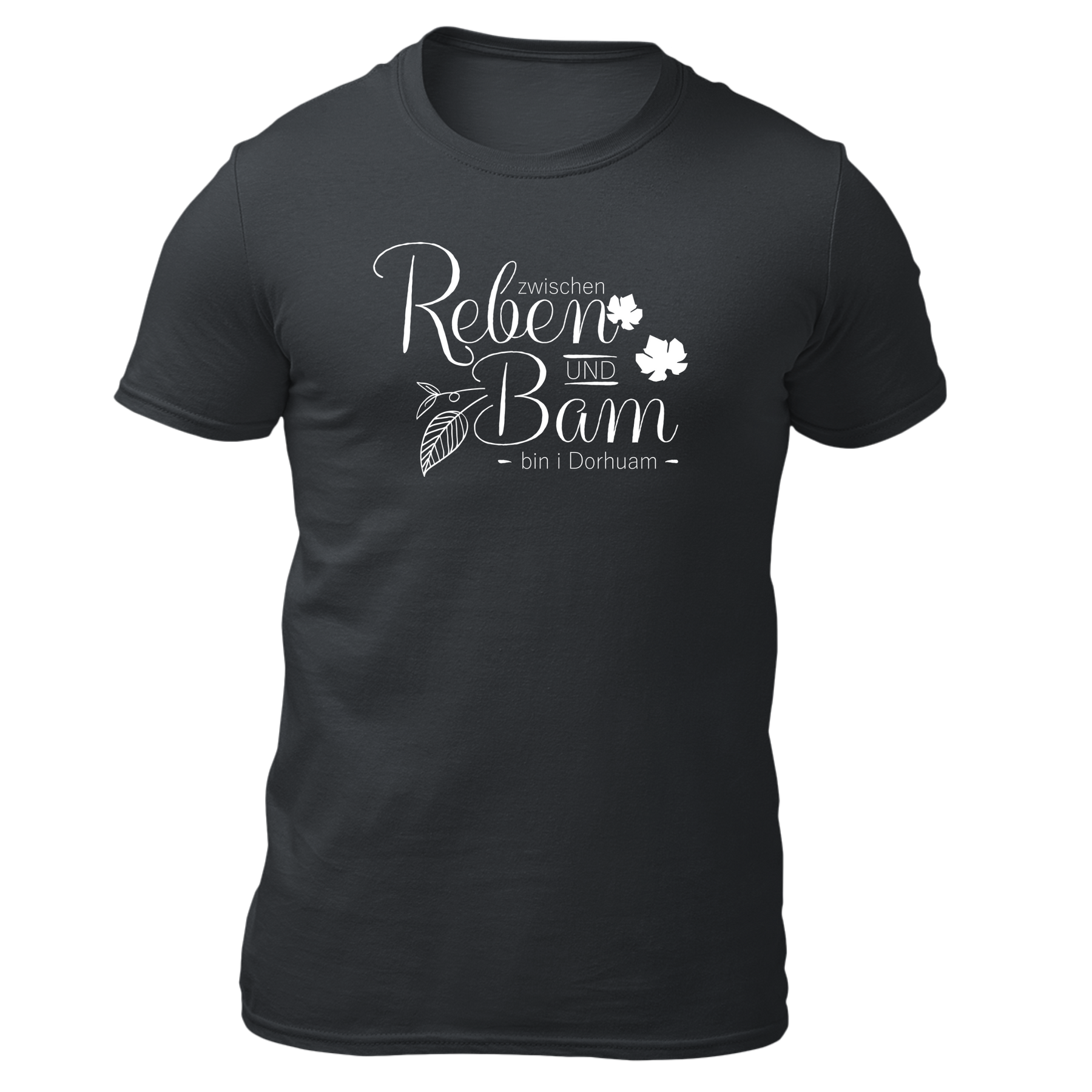 Zwischn Reben und Bam - Herren Shirt Bio - Grau / S - Shirts & Tops